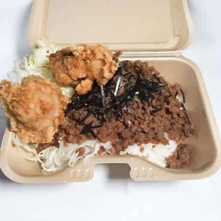 唐揚げそぼろ丼｜大江でお弁当のテイクアウト・デリバリーなら鶏王
